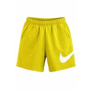 Nike Swoosh Fleece Shorts Size M Volt Yellow Athletic Lounge